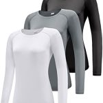 Boyzn Women’s 3 Pack Short/Long Sleeve Workout Running Shirts, UPF 50+ Sun Protection Shirts, Athletic Exercise Gym T-Shirts