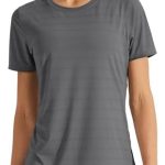 Libin Women’s Short Sleeve T Shirts Workout Gym Running Tops Quck Dry Crewneck Yoga Shirts