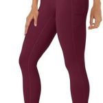 MAGCOMSEN V Waist Leggings for Women Tummy Control Yoga Pants with 3 Pockets High Waisted Workout Leggings Spring Autumn