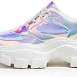 Niluber Women’s Chunky Platform Sneakers Lace-Up Casual Fashion Walking Sport Shoes