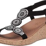 Skechers womens Beverlee – Date Glam Sandal Wedge Sandal