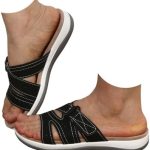 WAJCSHFS Orthopedic Sandals for Women Beach Slippers Women Wide Width Arch Support Shoes for Women Comfy Sandals