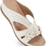 Sandals Womens Slide Shoes Slip On Dressy Summer Womens Lightweight Wedge Sandals for Women Comfortable Platform Sandals