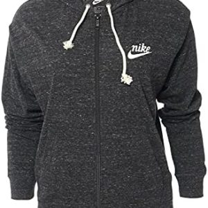 Nike Womens Women’s Sportswear Gym Vintage Full-Zip Hoodie 
