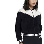 Nike Women’s Sportswear Sherpa Windrunner Jacket (Black, X-Small)