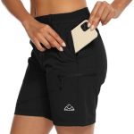 JHMORP Women’s Hiking Shorts Stretch Quick Dry Golf Cargo Work Shorts with Zipper Pockets