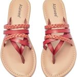 Ataiwee Women’s Flat Slide Sandals – Casual Classic Slip On Comfortable Strappy Summer Flat Sandals.