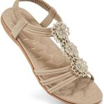 Womens Sandals Flats Shoes: Dressy Summer Flat with Comfortable Ankle Strap Casual Slip on Beach Gladiator Sandals for Women