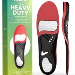 Plantar Fasciitis Insoles for Men Women – Welnove 220+ lbs Heavy Duty High Arch Support Insole – Orthotic Shoe Inserts for Heel Pain Flat Feet – Work Boot Shoe Insoles for Standing All Day(XL)