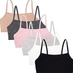 Fruit of the Loom womens Spaghetti Strap Cotton Pull Over 3 Pack Sports Bra