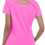 MoFiz Back Cut Out Womens Golf Shirts and Womens Slanted Placket Lapel Buttons Golf Shirts Dry Fit Lightweight