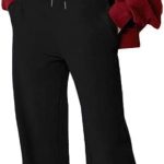 Nileton Sport Sweatpants Wide leg – High Waist – Side Pockets Drawstring Pants Women Sportswear