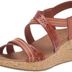 Skechers womens Cork Wedge Wedge Sandal