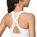 Yvette High Impact Zip Front Sports Bra Mesh Racerback Workout High Support Sports Bras for Women Large Breasts