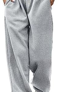 Vemubapis Women Drawstring Sweatpants High Waisted Joggers Cotton Athletic Pants with Pockets