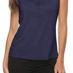 AIRIKE Golf Polo Shirts for Women Sleeveless Summer Sports Athletic Fashionable Workwear-Quick Dry Womens Tank Tops