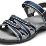 DREAM PAIRS Womens Comfortable Hiking Walking Sandal with Adjustable Hook and Loop Strap, Sports, Travel,Summer Beach Outdoor Light Weight Water Shoes