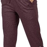 icyzone Capri Sweatpants for Women – French Terry Workout Cropped Joggers Athletic Lounge Pants with Pockets