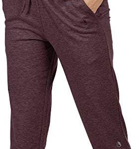 icyzone Capri Sweatpants for Women – French Terry Workout Cropped Joggers Athletic Lounge Pants with Pockets