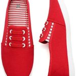 kufeiti Women’s Canvas Slip On Shoes Sneakers for Women Fashion Comfortable White Black Elastic Sneakers for Women