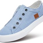 Women’s Slip on Shoes Non Slip Fashion Canvas Sneakers Low Top Casual Shoes