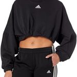 adidas Womens Dance Cropped Versatile Sweatshirt