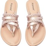 Ataiwee Women’s Flat Slide Sandals – Casual Classic Slip On Comfortable Strappy Summer Flat Sandals.