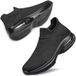 DOUSSPRT Womens Walking Shoes Sock Casual Ladies Fashion Sneakers Comfortable Slip On Air Cushion Platform