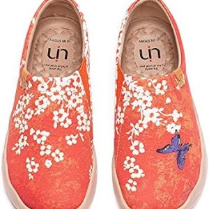 UIN Women’s Art Travel Shoes Loafers Fashion Comfort Wide Toe Casual Slip On Mules