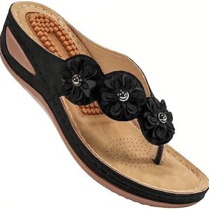 Wedge Sandals Women Flip Flops Comfortable Cushion Footbed Bohemia Sandals Casual Summer Wedge Shoes Dressy Platform Woman Slide