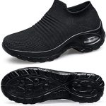 Belilent Slip On Walking Shoes Women Lightweight Sneakers Work Hiking Running Shoes Breathable Air Cushion Indoor Outdoor