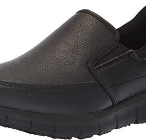 Skechers for Work Women’s Nampa-Annod Food Service Shoe,Black