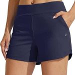 Willit Women’s 3.5 inch Swim Board Shorts Swimming Bottoms Tummy Control Beach Shorts with Liner