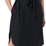 Amazon Essentials Womens Short Sleeve Button Front Belted Shirt Dress