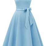 DRESSTELLS Dresses 1950s Vintage Cocktail Formal Fall Homecoming Dress Evening Wedding Guest Bridesmaid Dresses for Women