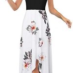 KILIG Summer Dress Women Trendy 2024 V Neck Sleeveless Casual Sundresses Beach Vacation Floral Maxi Dresses