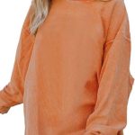 SHEWIN Oversized Sweatshirts for Women Loose Fit Casual Crewneck Sweatshirts Long Sleeve Pullover Tops
